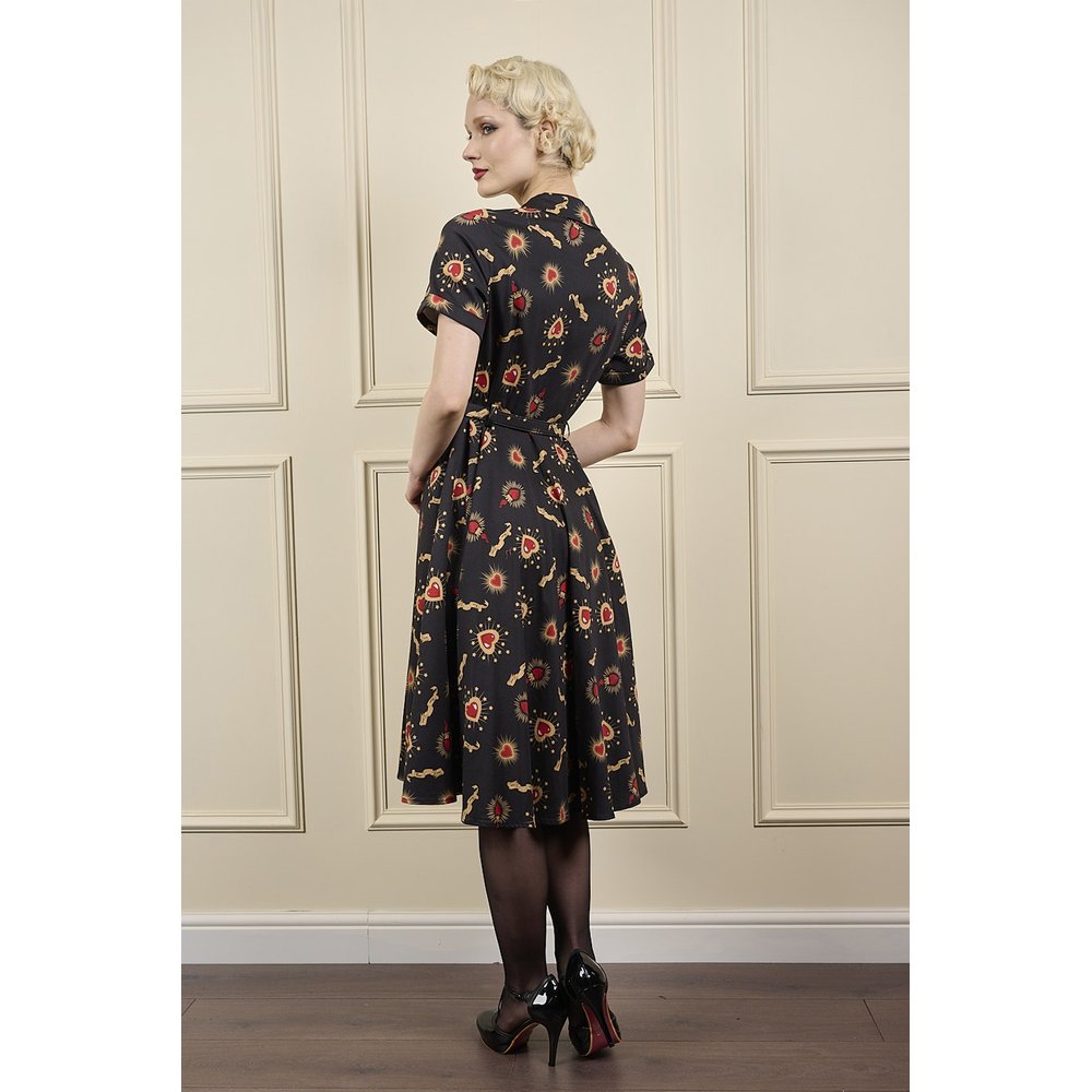 Banned - Bella True Love Flare Kleid - Schwarz